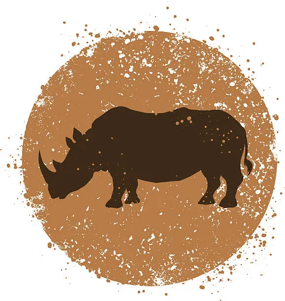 Vector illustration of Rhino