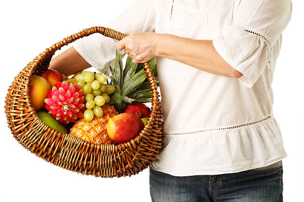 istock Basket filled healthy food 498459052