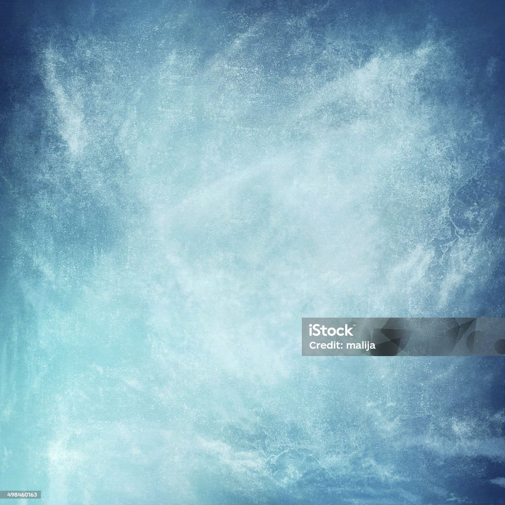 Wolken auf einem strukturierten vintage Papier grunge Hintergrund mit Flecken - Lizenzfrei Blauer Hintergrund Stock-Foto
