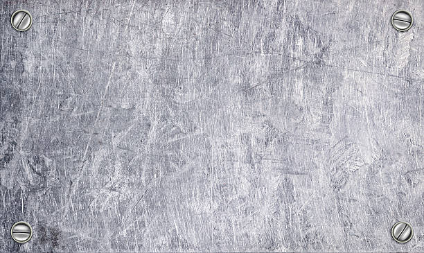 istock Metal plate steel background. 498460445