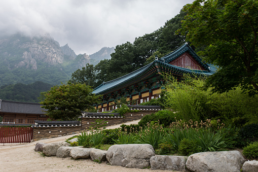 baegundae mountain in bukhansan national park near seoul in south korea.