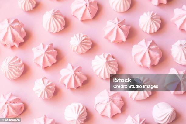 Pink Meringues Stock Photo - Download Image Now - 2015, Affectionate, Backgrounds