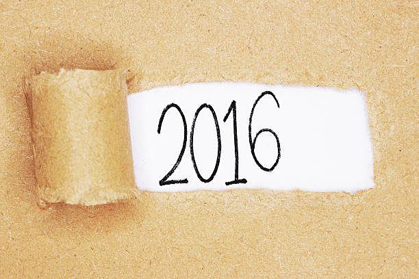 istock Torn brown paper with the number 