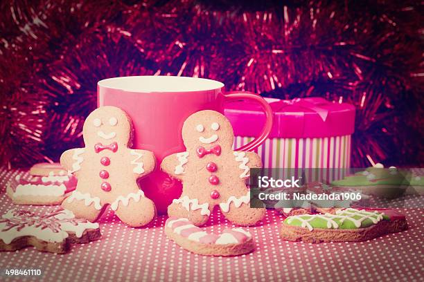 Christmas Homemade Gingerbread Cookies Holiday Concept Stock Photo - Download Image Now