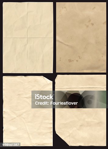 istock Four Crumpled Paper Texture 498461387
