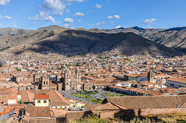 istock Aerial view of the main square in Cusco, Peru 498461730