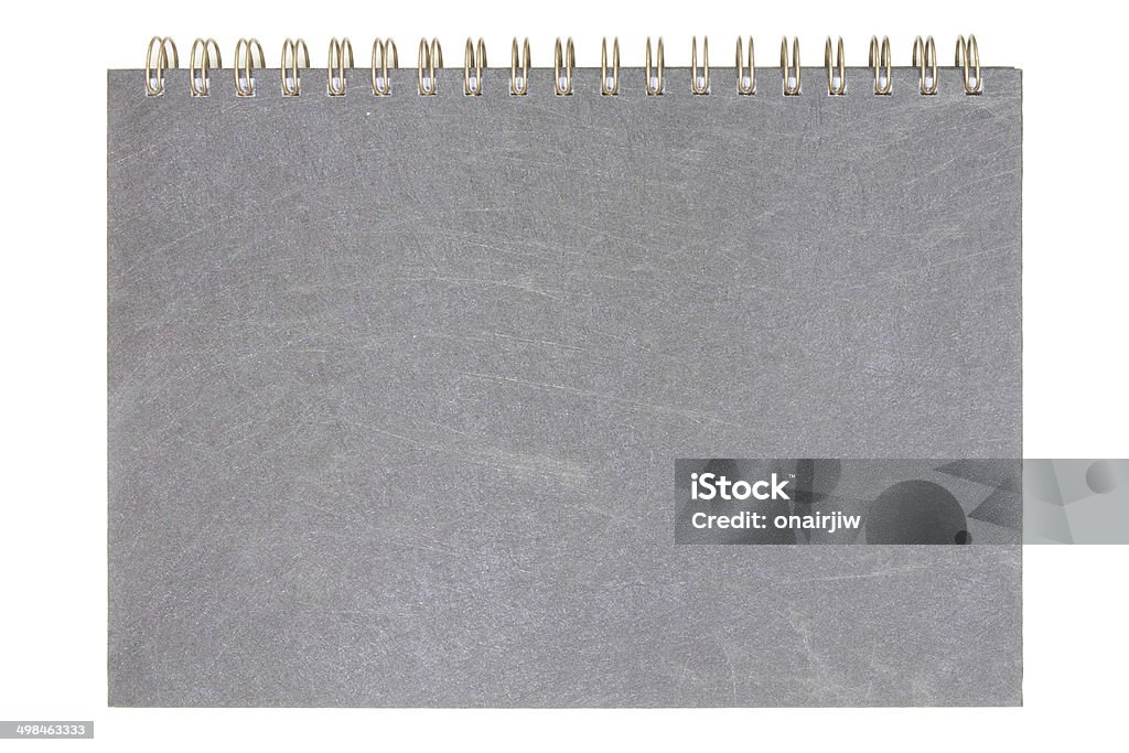 Black notebook Recycled paper notebook front cover Blank Stock Photo