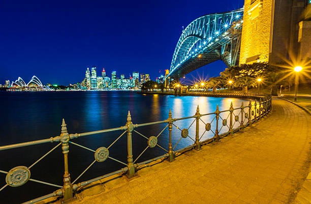 , sydney australia miasta. nsw - sydney australia sydney harbor bridge opera house sydney opera house zdjęcia i obrazy z banku zdjęć