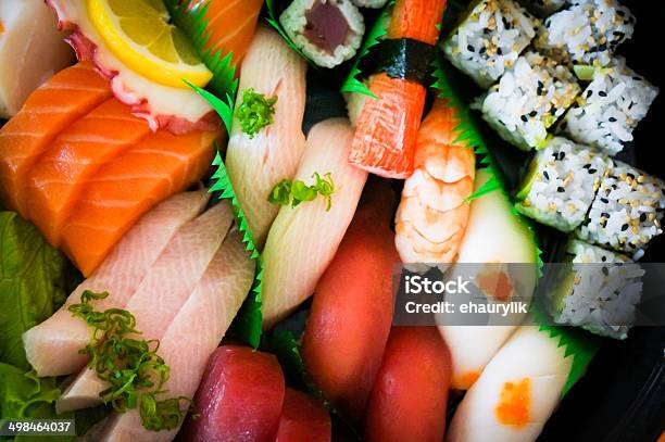 Sushi Plate Stock Photo - Download Image Now - Asia, Close-up, Crockery