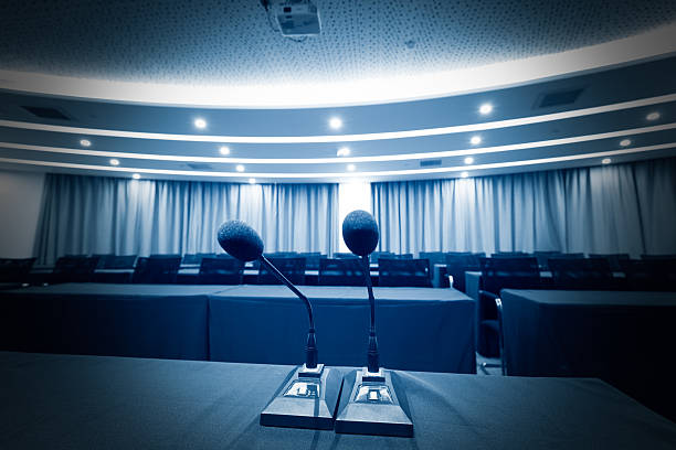 istock Meeting Room Microphone 498466204