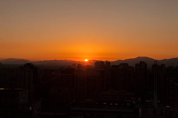 istock beautiful sunset in santiago, Chile 498466438