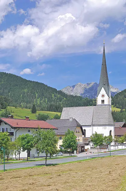 Village of Sankt Martin am Tennengebirge in Pongau,Salzburger Land,Alps,Austria
