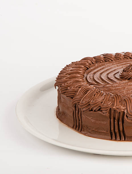 istock Homemade chocolate cake served on a plate 498467842