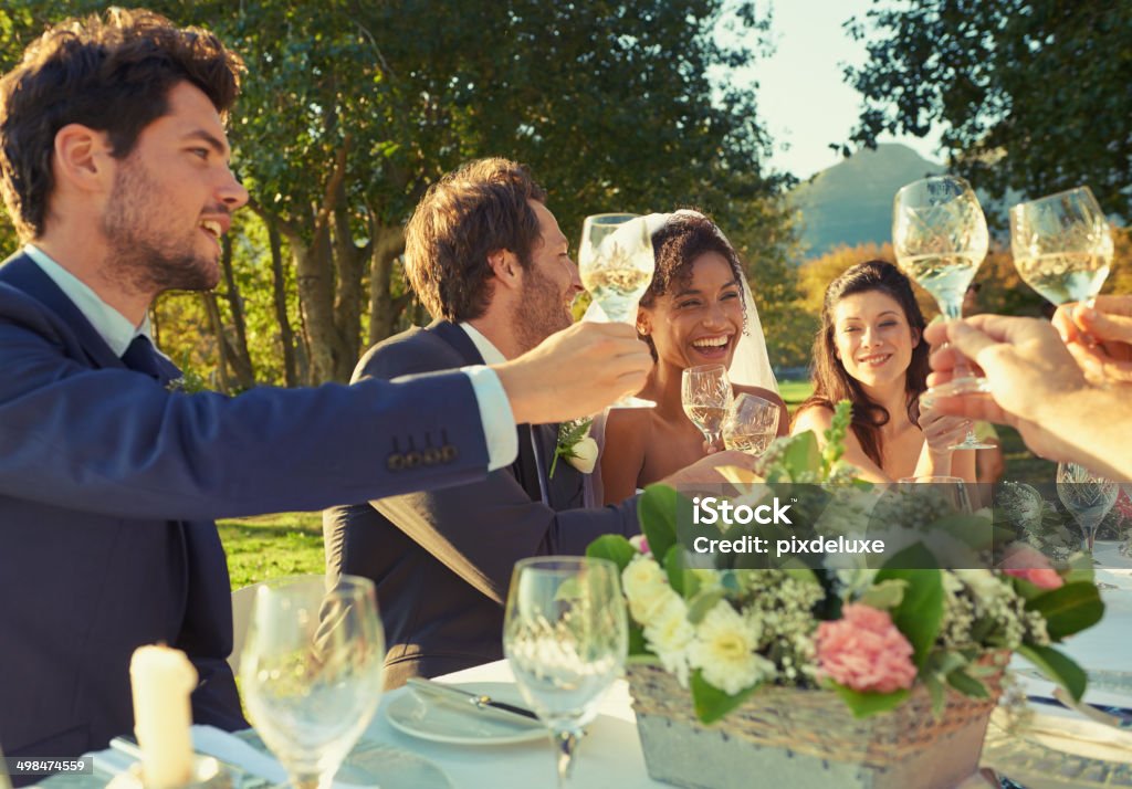 Raise a glass! Shot of guests toasting the bride and groom at a wedding receptionhttp://195.154.178.81/DATA/i_collage/pu/shoots/784347.jpg Wedding Stock Photo