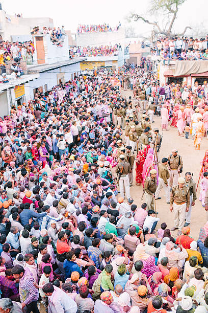istock Villagers celebrate Holi 498475443