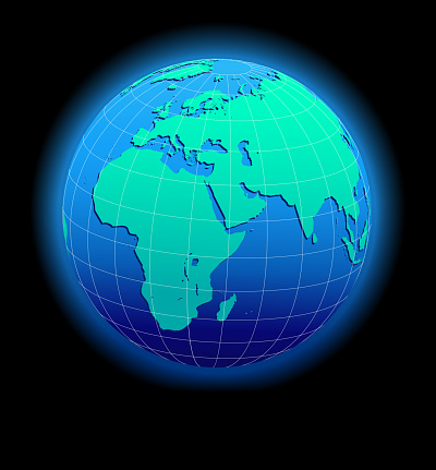 Vector Map Icon of the world in Globe form