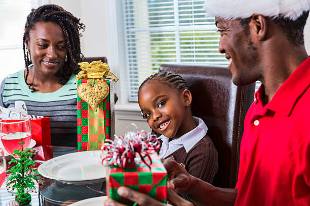 istock Family Celebrating Christmas before Breakfast 498477231