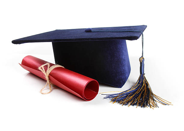 istock graduation hat and diploma isolated on white 498478771