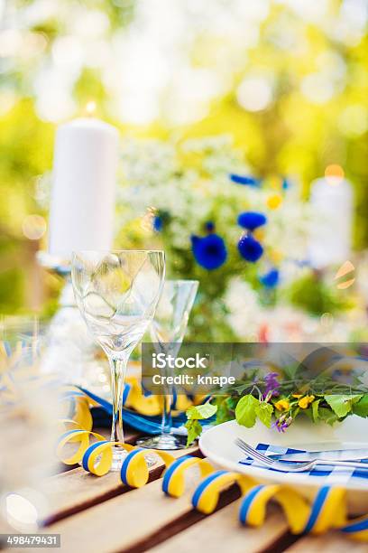 Smörgåsbord Table Setting Stock Photo - Download Image Now - Arrangement, Bottle, Buffet