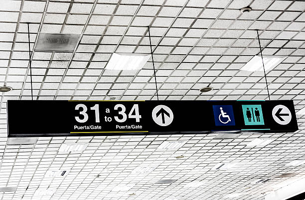 istock Airport Gate Sign 498479931