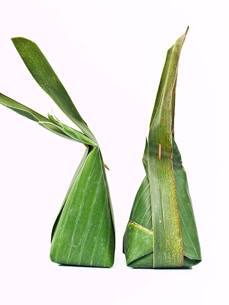 istock Thai dessert packages made from banana leaves 498480285