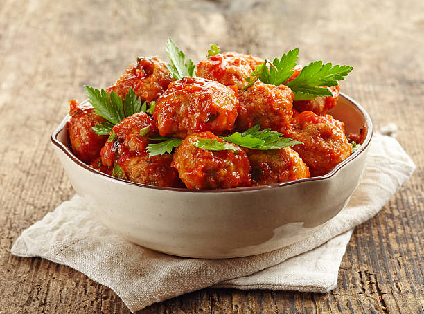 istock Meatballs with tomato sauce in a bowl 498480359