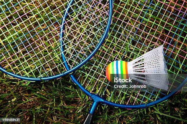 Photo libre de droit de Badminton banque d'images et plus d'images libres de droit de Badminton - Sport - Badminton - Sport, Brin d'herbe, Divertissement - Plaisir