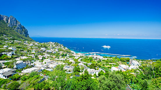 Beautiful view from Capri island, Italy, Europe