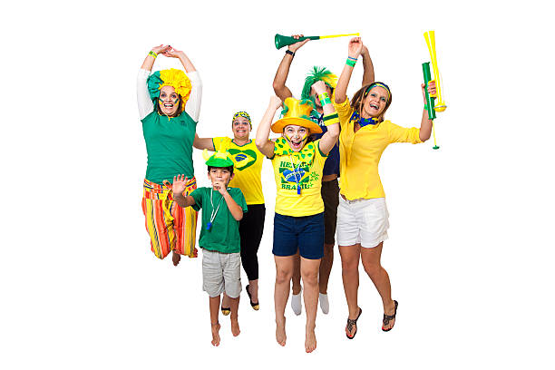 istock Brazilian fans celebrating 498488727