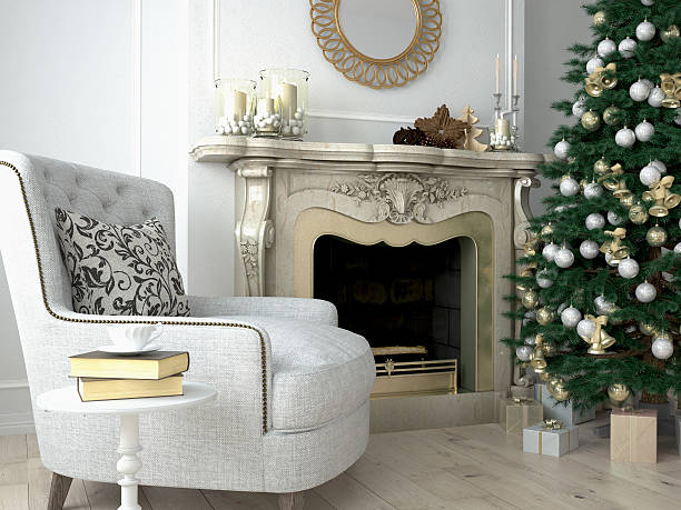 istock Christmas living room. 3d rendering 498492052