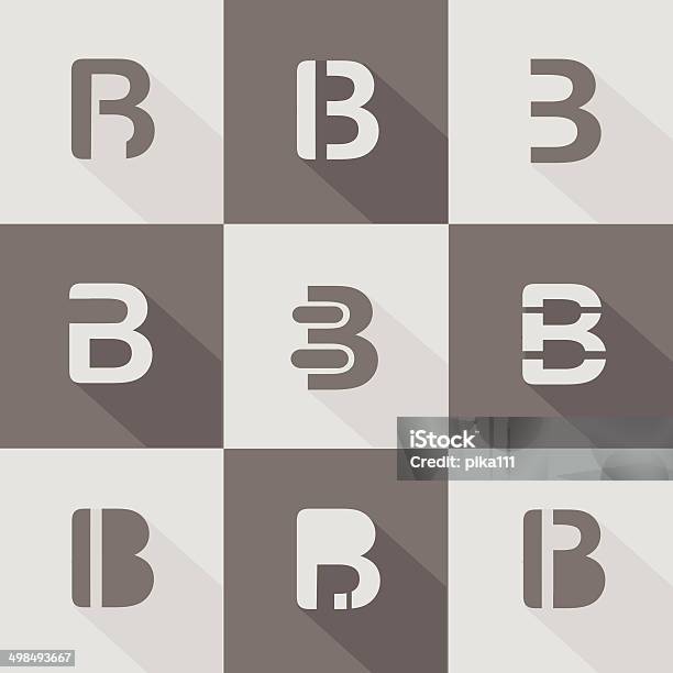 Letter B Design Element For Business Company Stock Illustration - Download Image Now - Abstract, Alphabet, Business