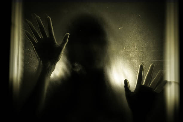 istock Woman shadow with zoom motion blur. 498498208