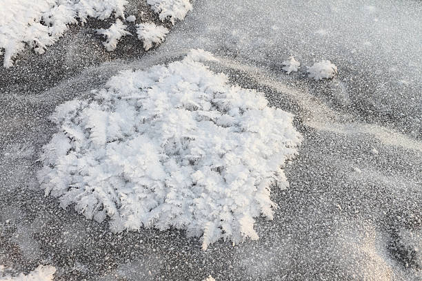 istock Formation of ice on the river , natural background 498499524