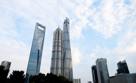 Skyscrapers landmark in Shanghai, China.