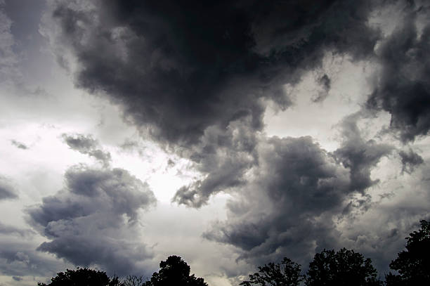 Stormy sky stock photo