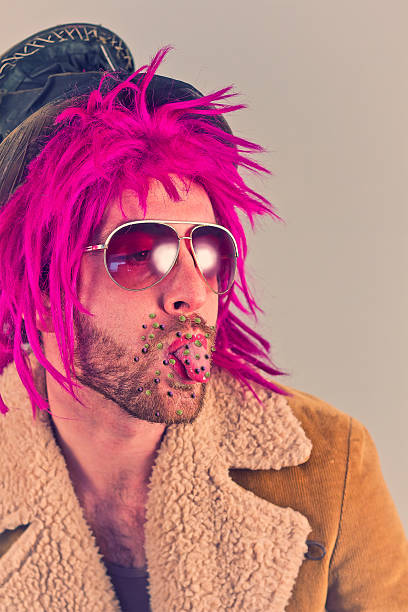 istock Pink Hair Bacteria Man 498505852