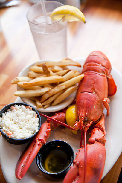 istock Clawed Lobster with French Fries 498508365