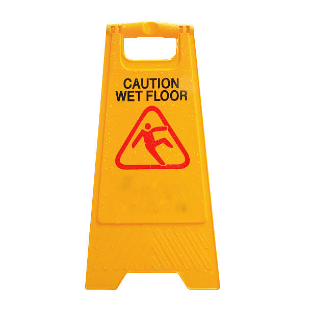 istock Wet Floor signs isolated on white 498508387