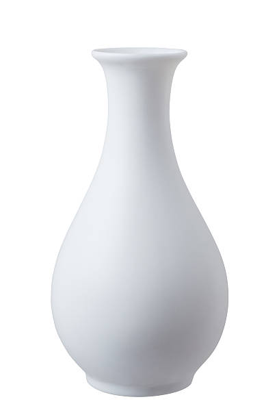 ceramic vase White ceramic vase, isolated on white. vase stock pictures, royalty-free photos & images