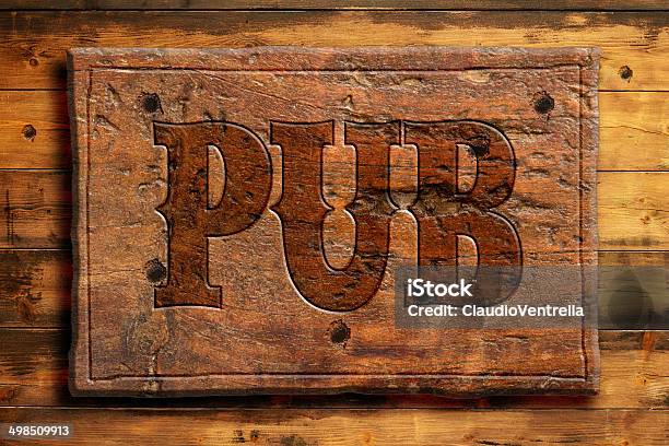 Pub Signboard Stock Photo - Download Image Now - After Work, Alcohol - Drink, Alcohol Abuse