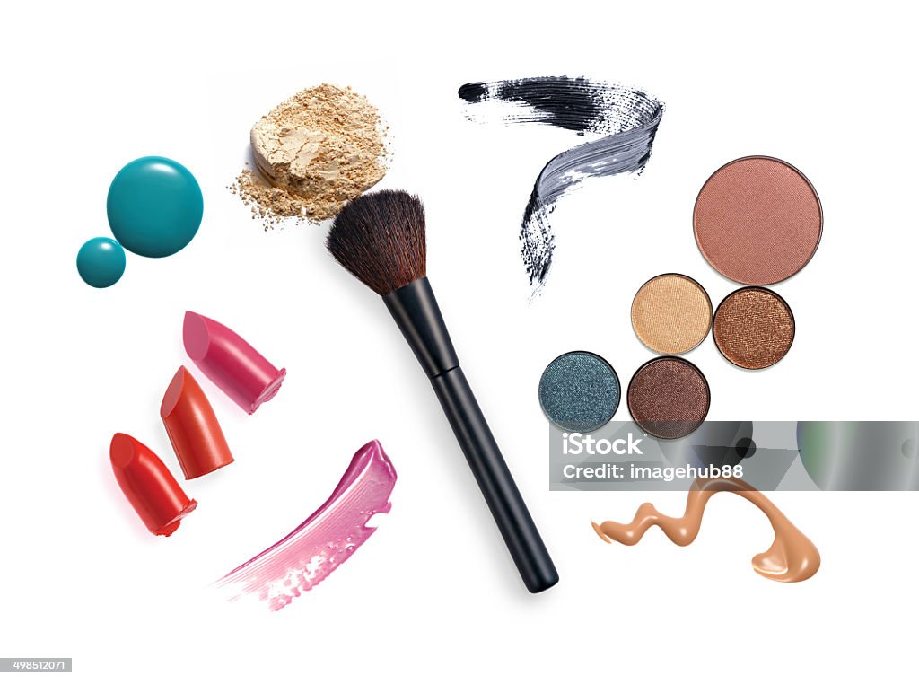 Varios maquillaje y cosméticos productos - Foto de stock de Aplastado libre de derechos