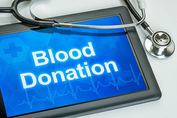 istock Tablet with the text Blood Donation on the display 498522440