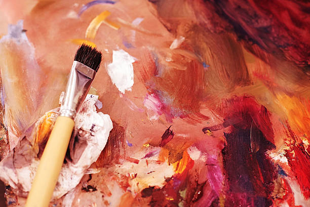 istock Mixing Oil Colors on a Paint Pallet 498522786