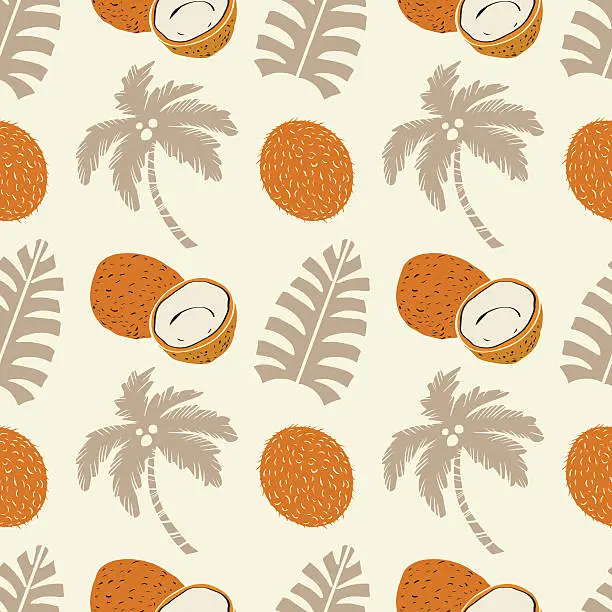 Coconut Tree Vector Pattern Free coconut tree open coconut Vector Images & Graphics | FreeImages