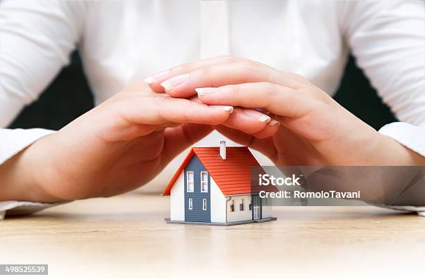 Insurance Real Estate Concept Stock Photo - Download Image Now - Home Insurance, Adult, Business