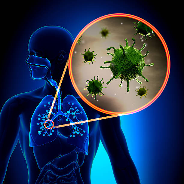 грипп/вирус простуды - virus molecular structure healthcare and medicine russian influenza стоковые фото и изображения