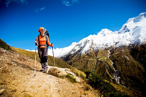 istock Hiking in Himalaya mountains 498527692