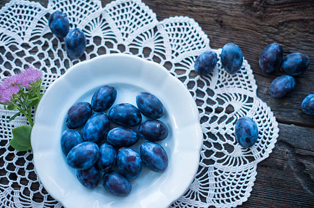 Sweet plums stock photo