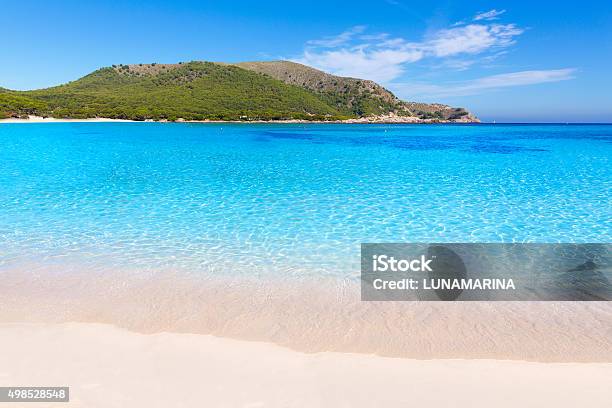 Majorca Cala Agulla Beach In Capdepera Mallorca Stock Photo - Download Image Now - 2015, Balearic Islands, Beach