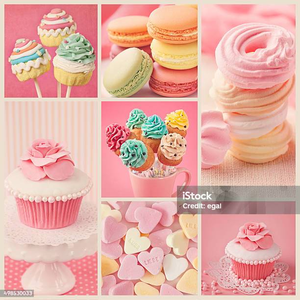 Foto de Colorido Pastel Cupcakes e mais fotos de stock de Antiguidade - Antiguidade, Assar, Açúcar